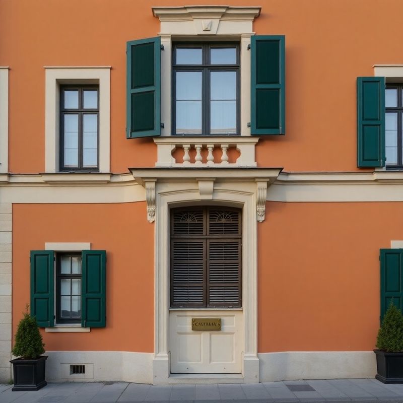 Restored early-20th-century neoclassical building facade in Galați